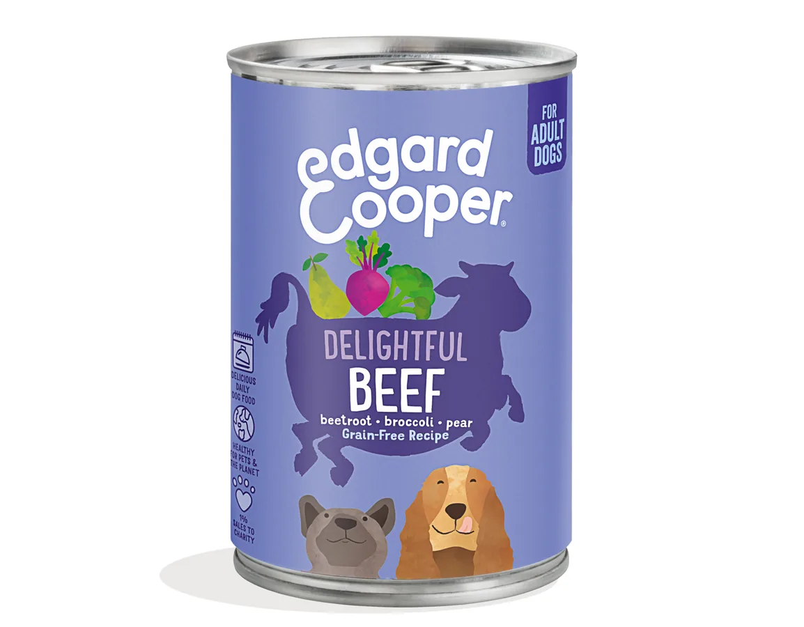 Imagen de Edgard & Cooper Lata Paté Vacuno para Perros 400g
