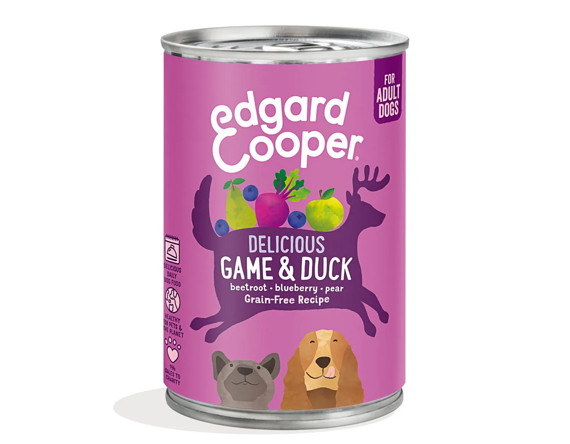 Imagen de Edgard & Cooper Lata Paté Venado y Pato para Perros 400g