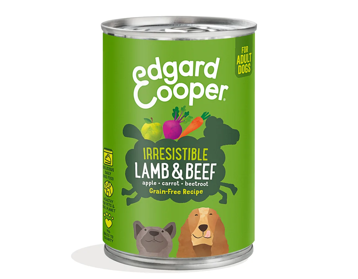 Imagen de Edgard & Cooper Lata Paté Cordero y Vacuno para Perros 400g