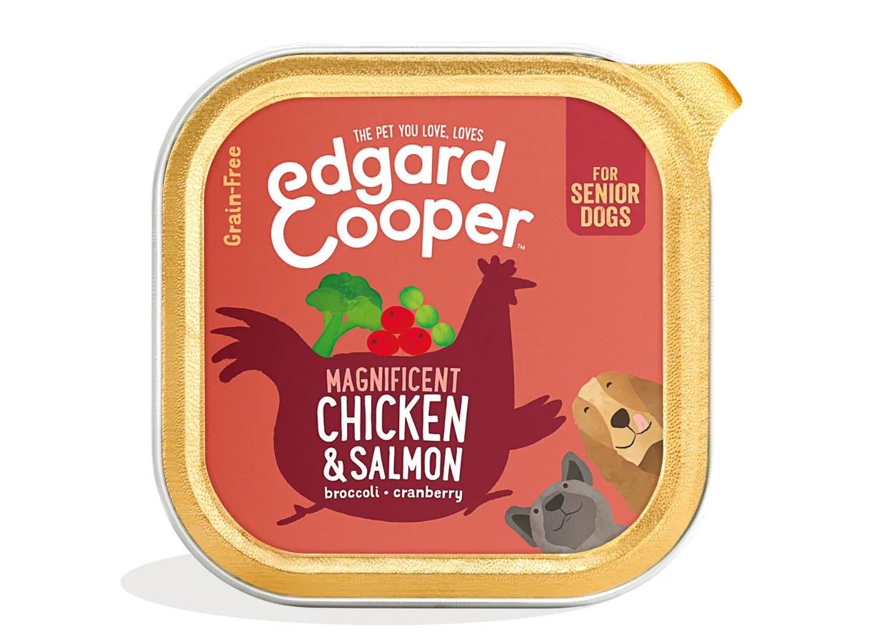 Imagen de Edgard & Cooper Tarrina Paté Senior Pollo y Salmón para Perros 150g