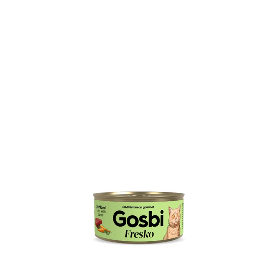 Imagen de Gosbi Fresko Cat Sterilized Tuna with Carrot 70 g