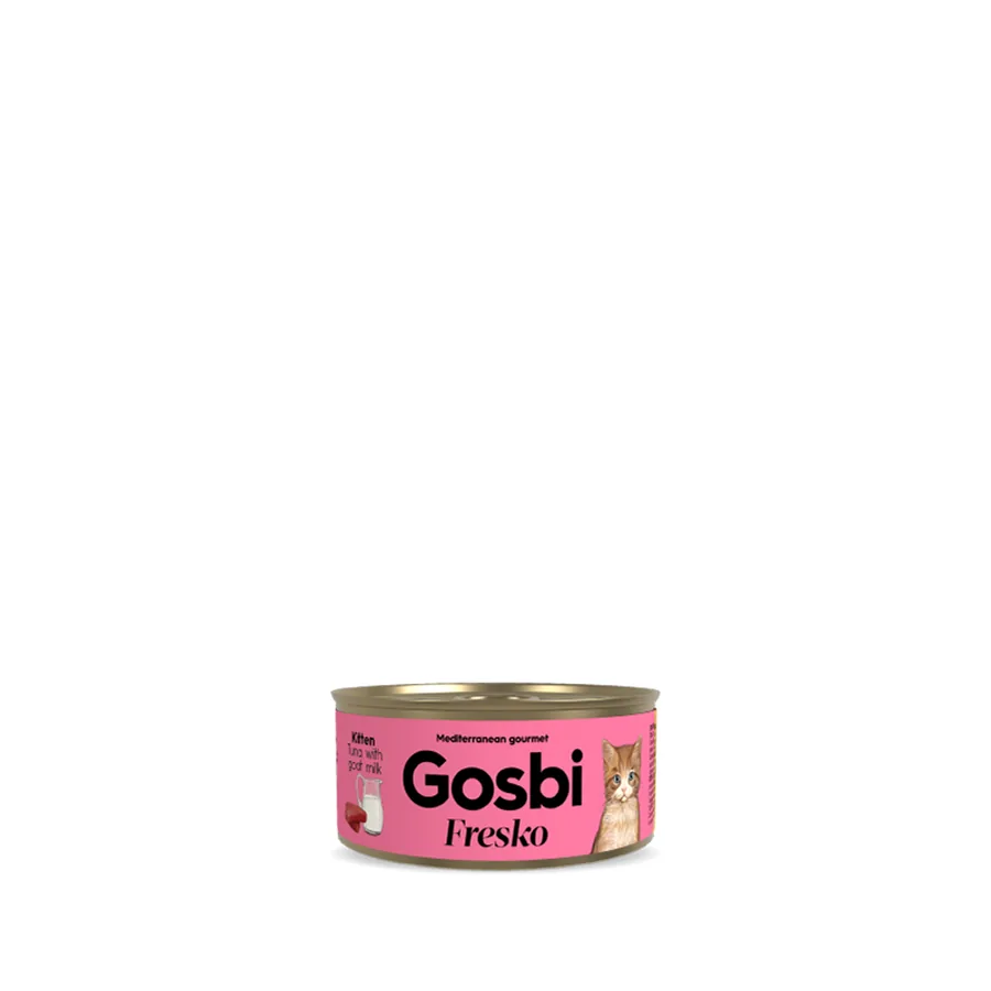 Imagen de Gosbi Fresko Cat Kitten Tuna with Goat Milk 70 g