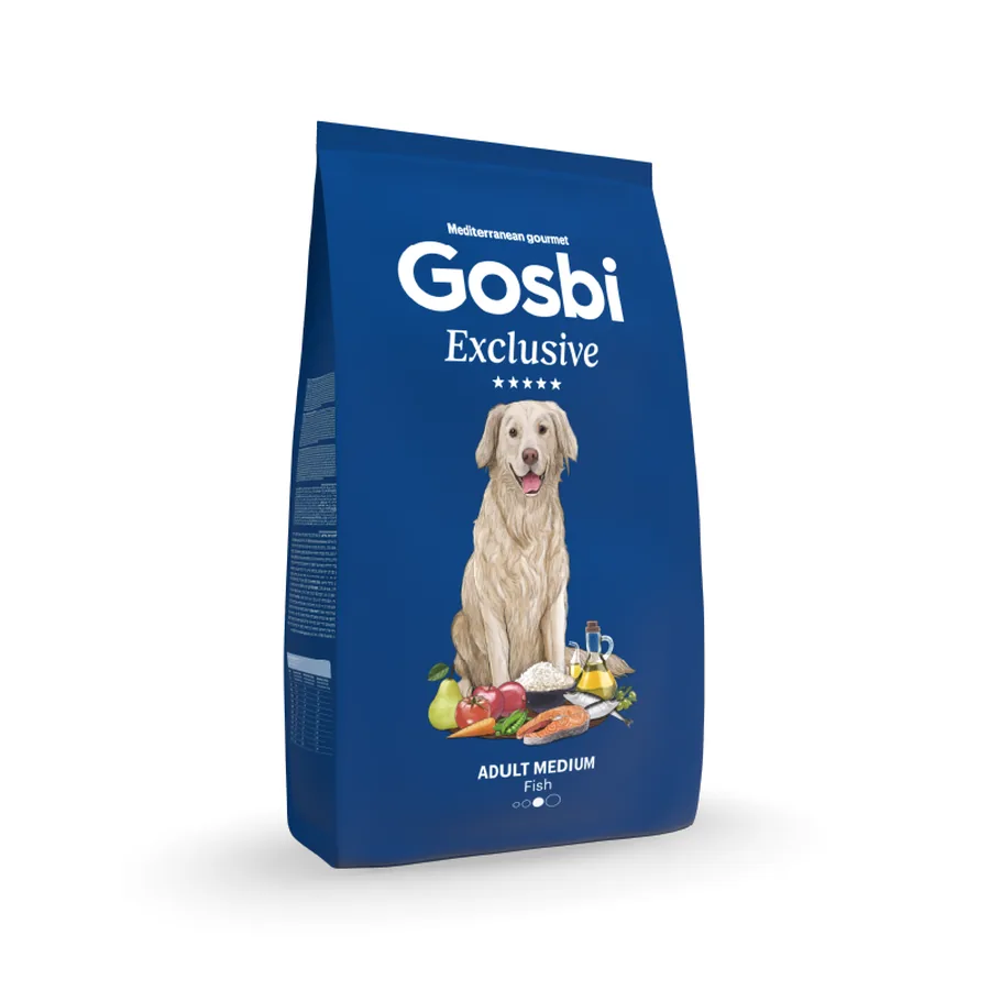 Imagen de Gosbi Exclusive Dog Adult Medium Fish 3 kg