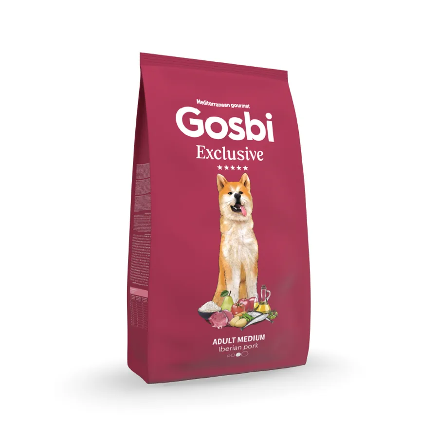 Imagen de Gosbi Exclusive Dog Adult Medium Iberian pork 3 kg