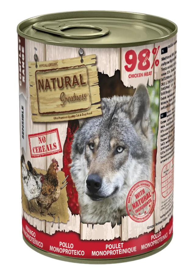 Imagen de Natural Greatness Monoproteico Pollo lata para perros