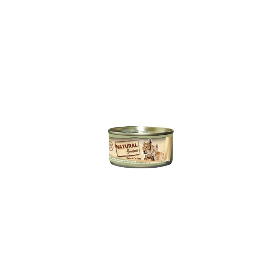 Imagen de Natural Greatness Comida Húmeda Pechuga de Pollo para Gatos y Gatitos 70g