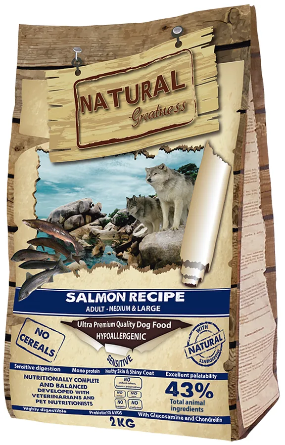 Imagen de Natural Greatness Pienso Salmón para Perros 2Kg