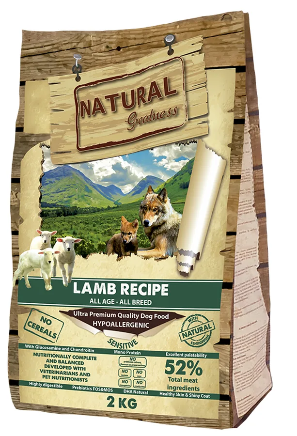 Imagen de Natural Greatness Pienso Cordero para Perros 2Kg