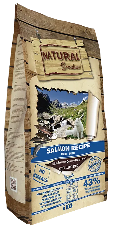 Imagen de Natural Greatness Pienso Salmón Mini para Perros 6Kg