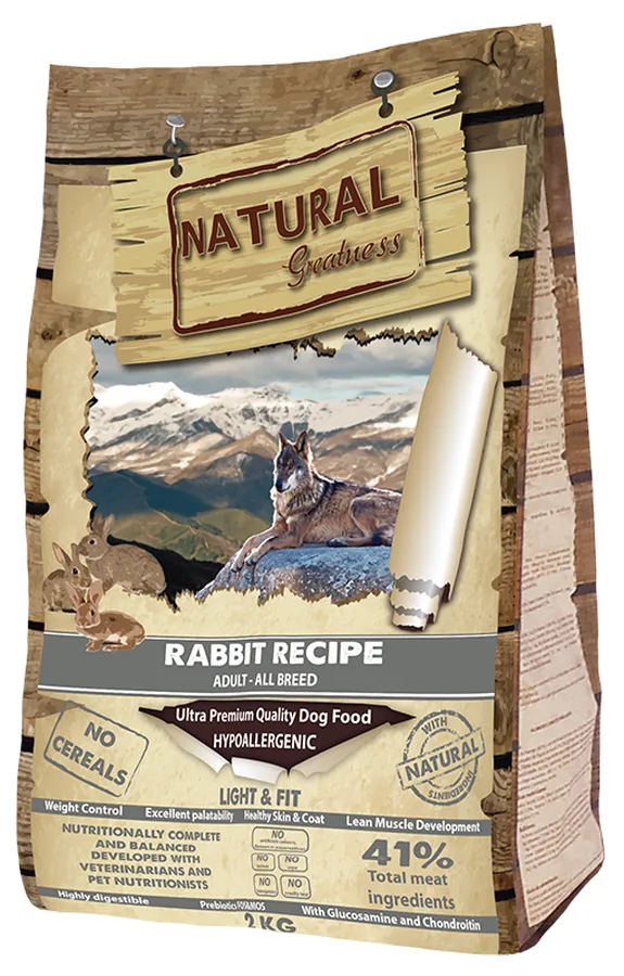 Imagen de Natural Greatness Pienso Conejo Light para Perros 2Kg