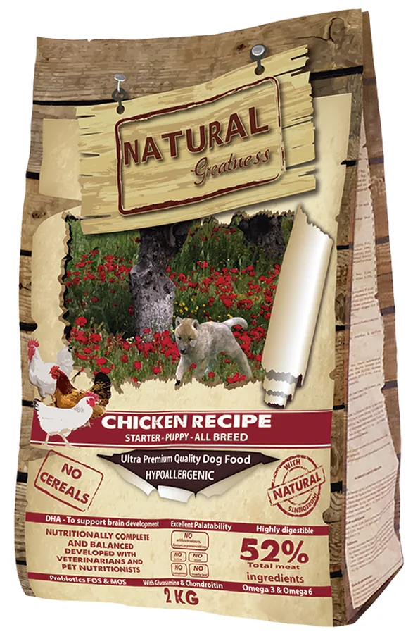 Imagen de Natural Greatness Pienso Pollo Cachorro para Perros 2Kg