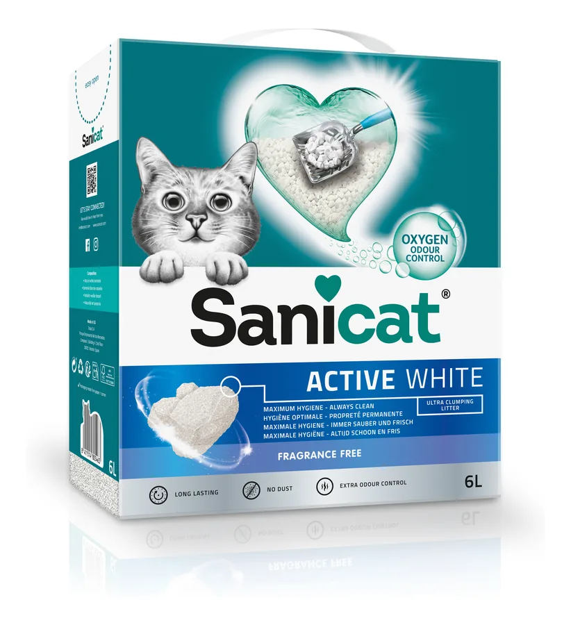 Imagen de Sanicat Arena Aglomerante Active White Sin perfume