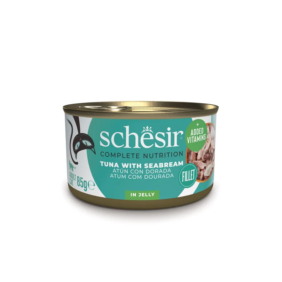 Imagen de Schesir Lata Atún con Dorada en Gelatina para Gatos 85g