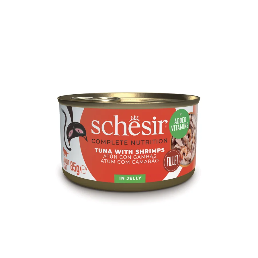 Imagen de Schesir Lata Atún con Gambas en Gelatina para Gatos 85g