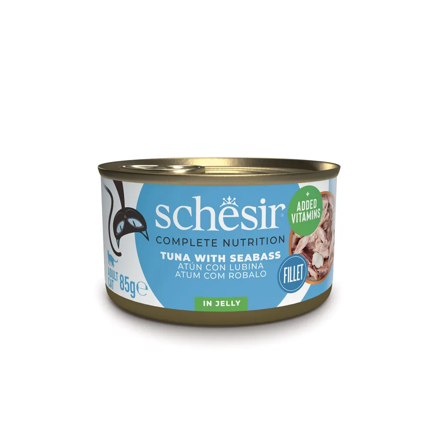 Imagen de Schesir Lata Atún con Lubina en Salsa para Gatos 85g