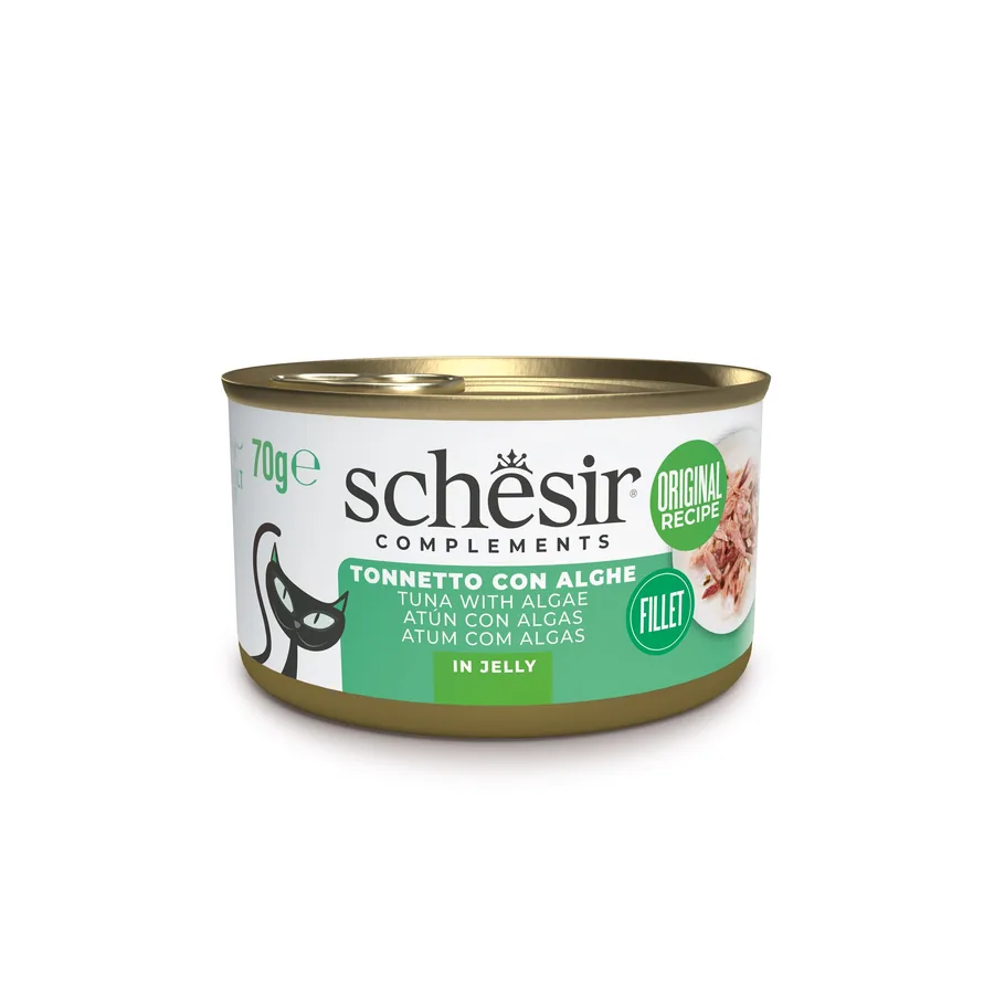 Imagen de Schesir Atún con Algas en Gelatina lata para gatos