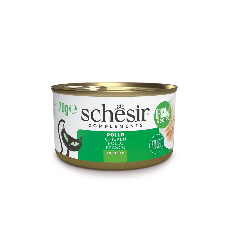 Imagen de Schesir Comida Húmeda de Filetes de Pollo en Gelatina para Gatos